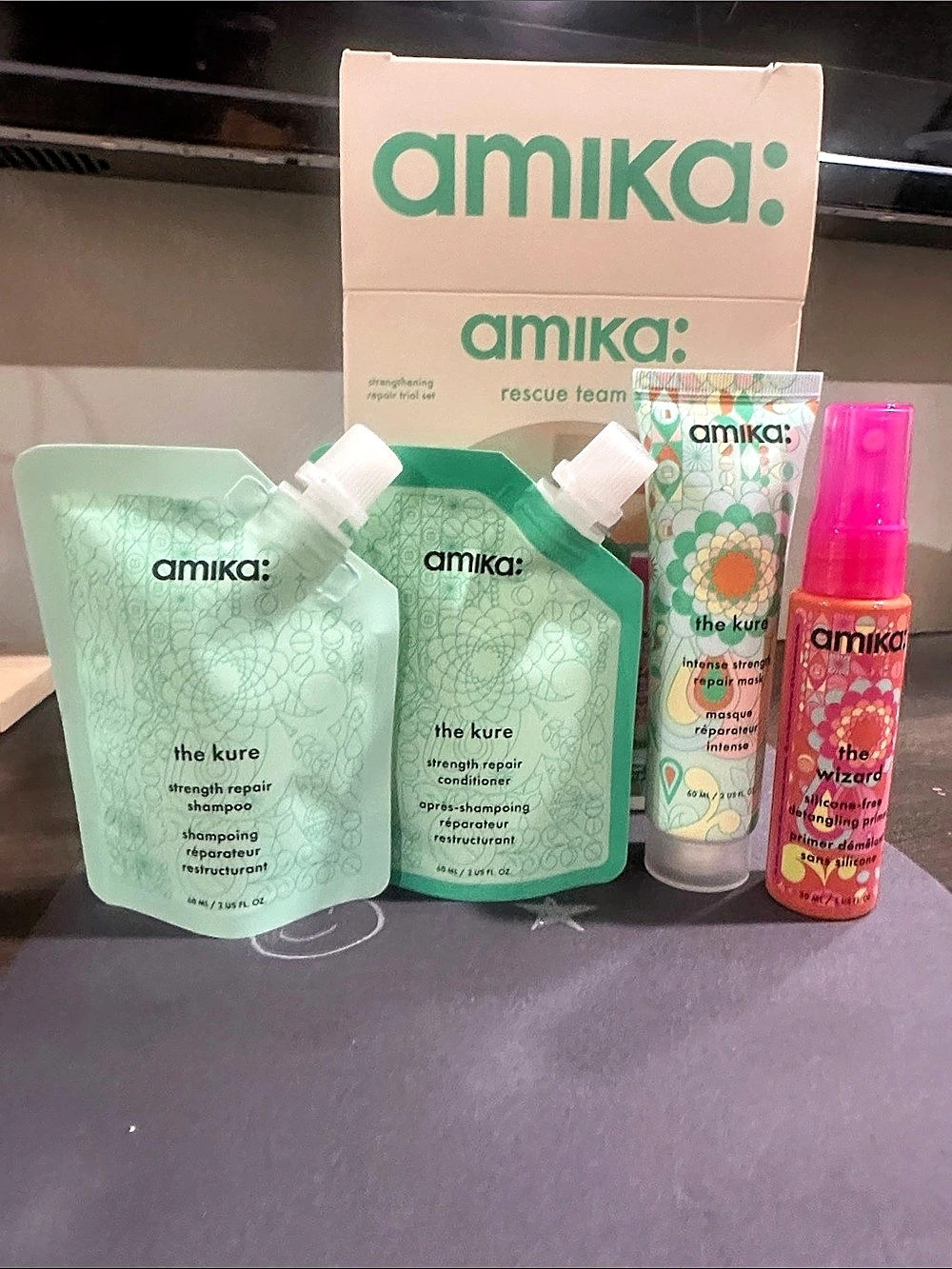 amika: Rescue Team Strengthening Repair Trial Set: Hair Repair Set